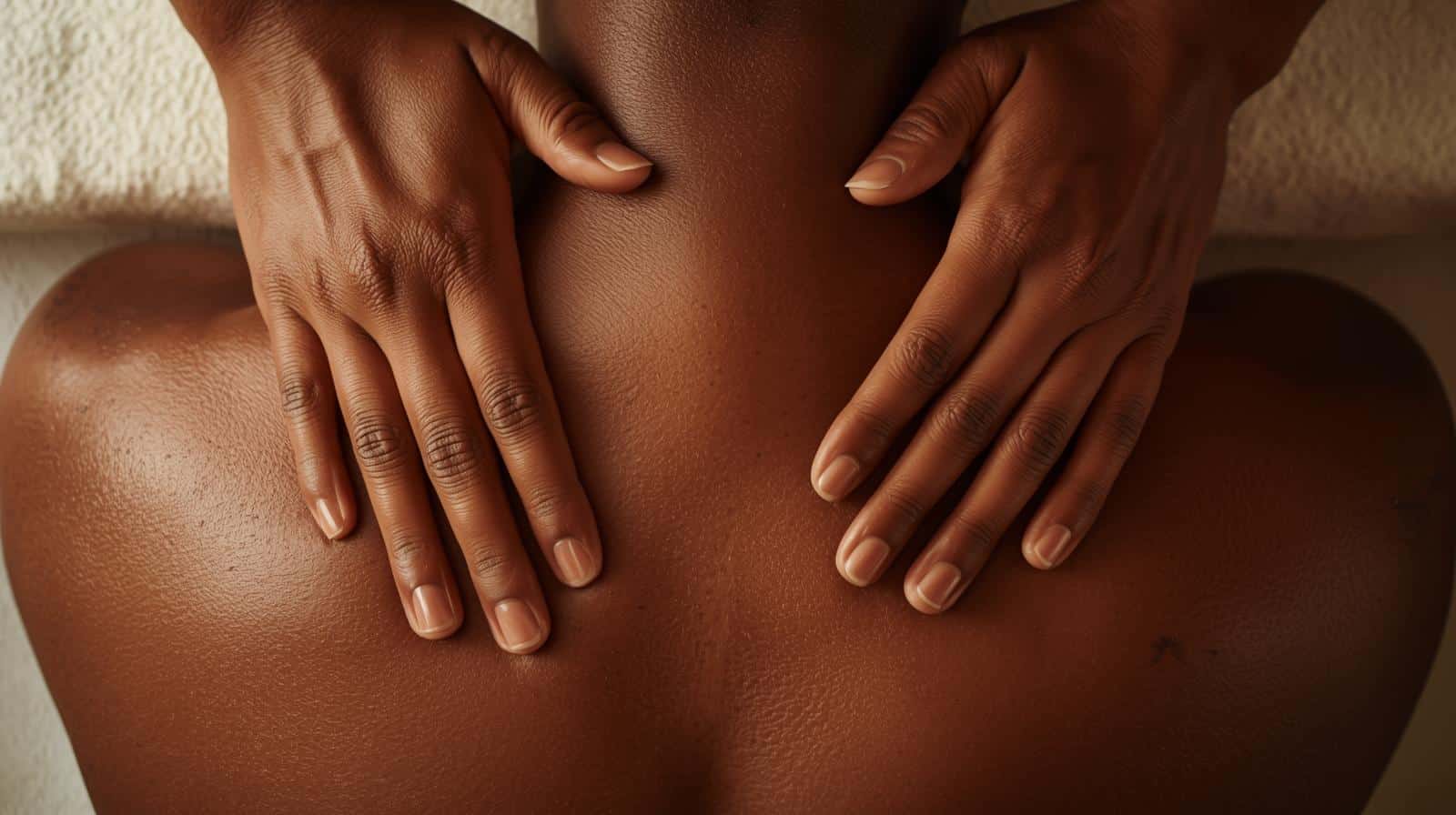 Back neck shoulders massage