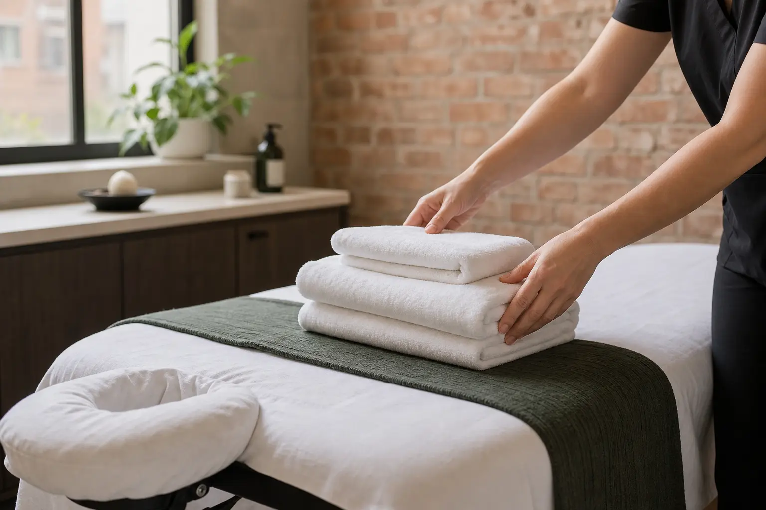Professional massage setup at Adrenaline Sports Massage Brooklyn.