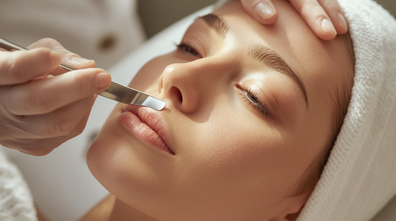 Professional facial treatment at a Brooklyn skincare studio